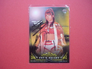 華名【直筆サインカード】BBM２０１０☆TRUE HEART／限定７０枚 WWE ASUKA アスカ　AUTOGRAPHED CARD