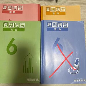 四谷大塚 夏期講習　6年　算数はなし　社会解答なし