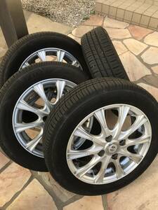 22年製4本セット！使用約半年!溝有GOODYEAR EfficientGrip ECO&アルミ引き取り大歓迎155/65R14インチ