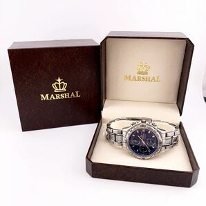 MARSHAL CHRONOGRAPH WATER RESIST 100 METER 腕時計 クォーツ ファッション 箱付き 【S81116-614】の画像1