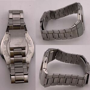 ★稼働品★ CASIO wave ceptor TOUGH SOLAR WVH-100J 腕時計 電波ソーラー アナデジ ファッション ブルー 【S81138-651】の画像7