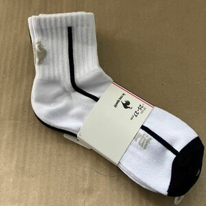 ルコック　ソックス 3足　靴下　25〜27cm 3足セット　白2足、ダークグレー1足　le coq sportif