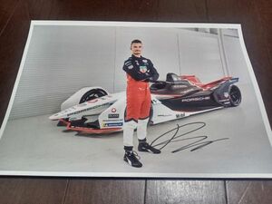 パスカル・ウェーレイン　タグ・ホイヤー・ポルシェ・フォーミュラEチーム時代　直筆サイン入Ａ4フォト　新品