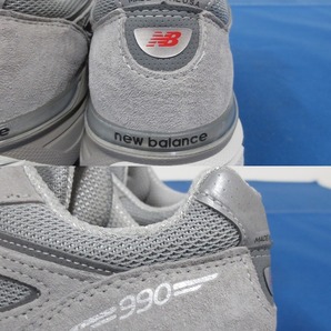 New Balance “990 v4 GR4” GRAY 28.0cm Made In USA U990GR4 タグ付き [ニューバランス] (5455)の画像5