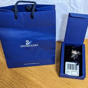 【未使用】スワロフスキーチャーム 動物 袋・箱ケース付き SWAROVSKI アクセサリー