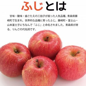 青森県産 りんご 訳あり ご家庭用 ふじ ５ｋｇ パック詰め 送料無料！の画像3