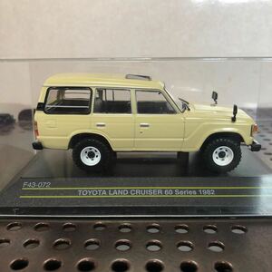 165 ミニカー 1/43 トヨタ ランデクルーザー 60 1982 (ベージュ) 模型 完成品 ランクル 丸目