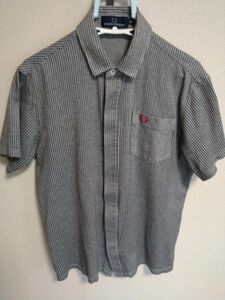 フレッドペリー　FRED PERRY　半袖シャツ　グレーチェック　M