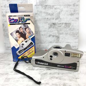 【ジャンク】【美品】Polaroid JOYCAM ポラロイド ジョイカム ヒッパレー インスタントカメラ シルバー レトロ ストラップ付き 説明書付き