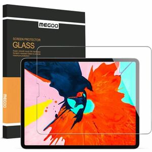 ☆新品☆【MEGOO】iPad Pro 12.9インチ(2018年/2020年世代)ガラス保護フィルム 貼りやすい 指紋防止 高透過性 タッチ感良好 表面硬度9H