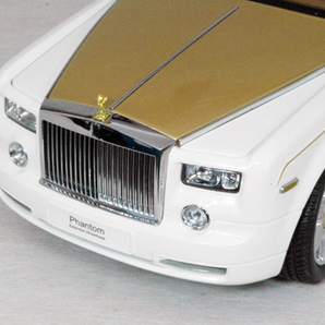 ● 1/18 ロールス ロイス 〓 ファントム EWB / ホワイト - ゴールド 〓 Rolls-Royce 京商 1/18 ミニカーの画像6