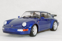 ● 1/18 ポルシェ 〓 911 ( 964 ) ターボ / ブルー メタリック 〓 PORSCHE MINICHAPS ミニカー_画像1