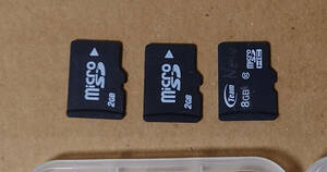 [JUNK]Team MicroSD 8GB Class10×1枚 +メーカー不明2GB×2枚