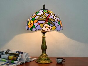卓上ライト テーブルライト ステンドグラスランプ レトロ アンティーク 花柄 雰囲気 おしゃれ ヴィンテージ ティファニー 照明 zh62