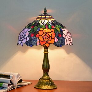 卓上ライト テーブルライト ステンドグラスランプ レトロ アンティーク 花柄 雰囲気 おしゃれ ヴィンテージ ティファニー 照明 zh68