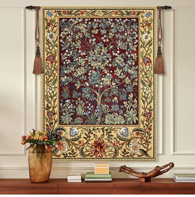 装饰品壁挂西式壁挂室内生命之树提花编织挂毯 William Morris SUX108, 手工作品, 内部的, 杂货, 控制板, 挂毯