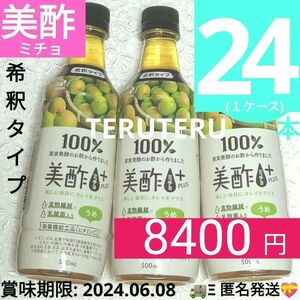 美酢 ミチョ プラス うめ 希釈タイプ 500ml 24本セット 健康ドリンク ☆水や炭酸水、お酒等で希釈して飲む果実発酵ドリンク