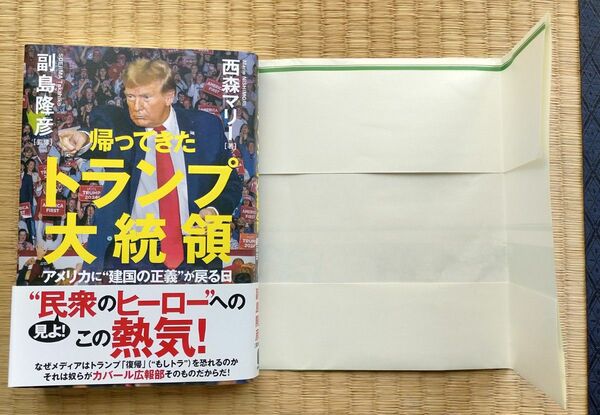 本　新刊　帰ってきたトランプ大統領　西森マリー　副島隆彦　 秀和システム　アメリカ　トランプ　ディープステート　DS GESARA