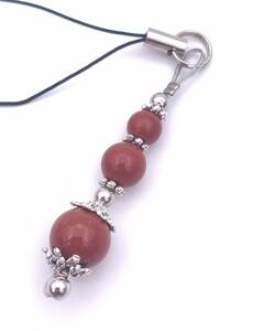  natural stone red jasper. strap -2