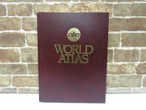 洋書 ale WORLD ATLAS 本 古本 世界地図 航空 【950mk】