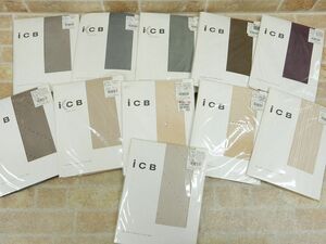 未使用品! iCB/アイシービー ストッキング/網タイツ L〜LLサイズ 11点セット 【7148y1】