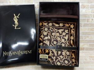 未使用品! YSL/イヴ・サンローラン ニューマイヤー毛布 140cm×200cm 【7202y1】