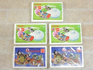 未開封品! 東京ディズニーランド コカコーラ 当時物/1988年/5th 5周年記念 カセットテープ 5点セット/動作未確認品 【7340y1】