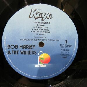 BOB MARLEY＆THE WAILERS ボブ マーリー＆ザ ウェイラーズ KAYA カヤ LP レコード 洋楽 レゲイ Reggae【1005mk】の画像3