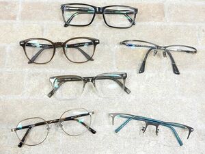 WARBY PARKER ワービーパーカー/FILA フィラ/トミーヒルフィガーetc 度入りレンズ多数 メガネ/眼鏡フレーム/アイウェア 6本セット g352y1