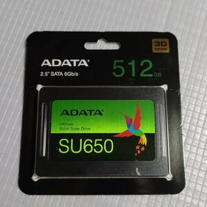 新品即決 送料込☆ADATA SSD 512GB ASU650SS-512GT-R 