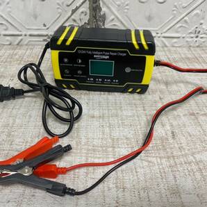 ★a-120 12V8A-24V4A PULSE PERAIR BATTERY CHARGERバッテリー 充電器 メンテナンス充電器 自動車 バイク用バッテリーチャージャーの画像2