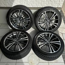 【中古】トヨタ 純正 86 ZN6 前期 純正 17インチ 7J+48 PCD100 5穴 4本セット ブリヂストン VRX 215/45R17 スタッドレス BRZ_画像1