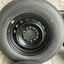 【新車外し】195/80R15 4本 ブリヂストン エコピア RD613 2023年製 ハイエース スーパーGL スチール ホイール 15インチ 6J 京都 引取可能_画像2