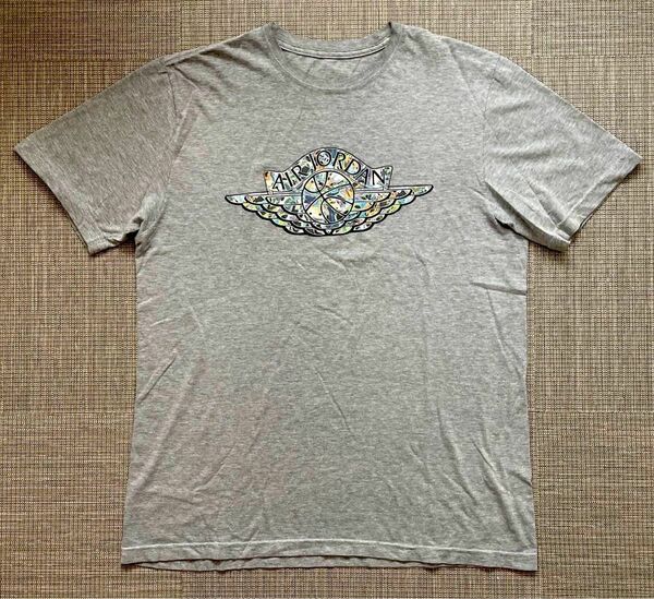 ◆【希少】AIR JORDAN ウイングロゴ マルチカラー Tシャツ L