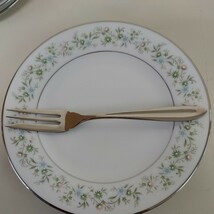 【 ノリタケ 大皿 中皿6枚 フォーク5つ 】 Noritake 大皿 中皿 フォーク 食器 花柄 陶器 【B4-1②】0430_画像7