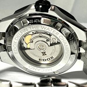 EDOX エドックス デルフィン メカノ オートマティック 85303-3NM-NBG ブレスレットタイプ自動巻き 腕時計 スケルトン オートマチック の画像3