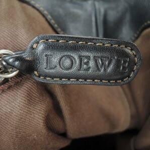 ★ロエベ／ＬＯＥＷＥ★たっぷり収納皮ショルダーバッグ／スペイン王室御用達の画像9