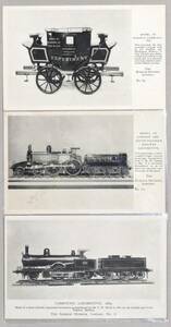 429-3 絵葉書 3枚 ロンドン科学博物館 機関車模型 複合機関車 旅客機 鉄道