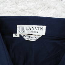 G7167*LANVIN ランバン☆長袖☆シャツ☆ブラウス☆紺ネイビー☆5_画像6