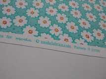 2、在庫処分！はぎれ★Me & My Sisterデザイン/水色地に白い花柄/110x53cm/moda fabrics/輸入生地/シーチング/小物作り_画像5