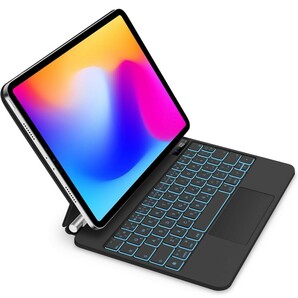 0602u2729 マジックキーボード GOOJODOQ iPad Pro 11 スマートキーボード トラックパッド付キーボード ケース 磁気吸着ケース 日本語配列の画像1