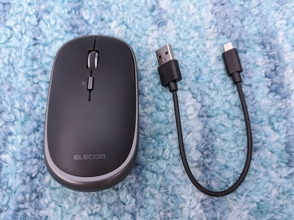0604u1716　エレコム マウス ワイヤレスマウス Bluetooth Slint M-TM15BBGM/EC 薄型 静音 充電式 4ボタン マルチペアリング