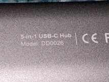 0604u2038　USB C ハブ 4K@60Hz HDMI出力 Dockteck 5-IN-1 USB Type C ハブ ドッキングステーション PD100W急速充電 ポート_画像7