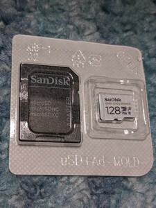 0604u1943　SanDisk microSDカード 128GB UHS-I Class10 U3 V30対応 SDSQQNR-128G-GH3IA 新パッケージ