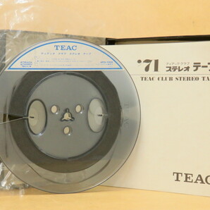 オープンリールミュージックテープ TEAC CLUB '71 ティアッククラブ会員専用デッキチェックテープの画像3