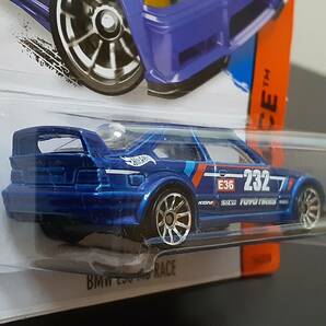 HOT WHeeLs BMW E36 M3 RACE CAR KONI TOYO TIRESビーエム エムスリー ミニカー フルエアロ CUSTOM オバフェン レース仕様 ホットウィールの画像5