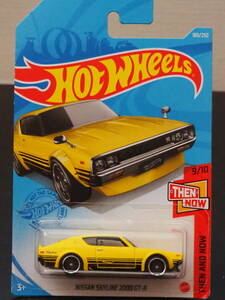 HOT WHeeLs NISSAN SKYLINE 2000 GT-R 黄 スカイライン ミニカー ケンメリ チンスポ 走り屋 仕様 CUSTOM 旧車 グラチャン ホットウィール