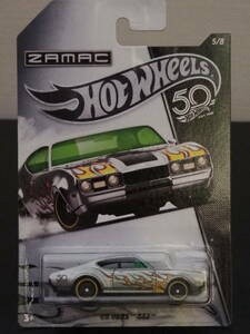 HOT WHeeL 68 OLDS 442 FLAMS ZAMAC HW 50th オールズモビル ミニカー ザマック ５０周年記念 LIMITED EDITION ホットウィール