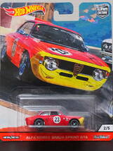 HOT WHeeLs ALFA ROMEO GIULIA SPRINT GTA 赤 LIMITED EDITION アルファロメオ ミニカー ジュリア RealRiders レース仕様 ホットウィール_画像1