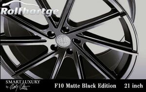 ロルフハルトゲ F10 Matte Black Edition 9.0J×21 レクサス NX PCD 5/114.3 LEXUS マットブラック 21インチ ホイール 4本セット 送料無料